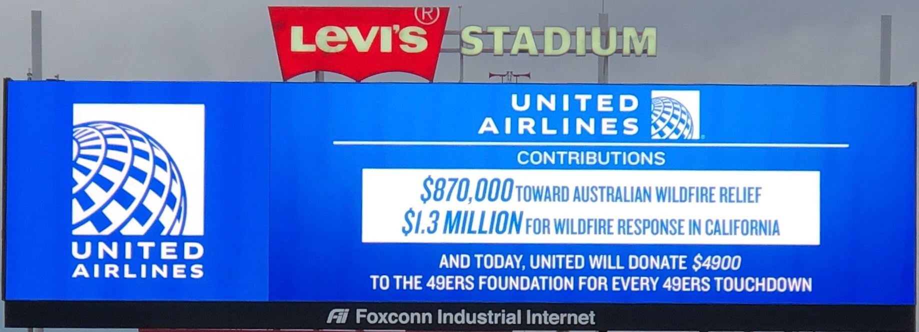 United Airlines community event sponsorship