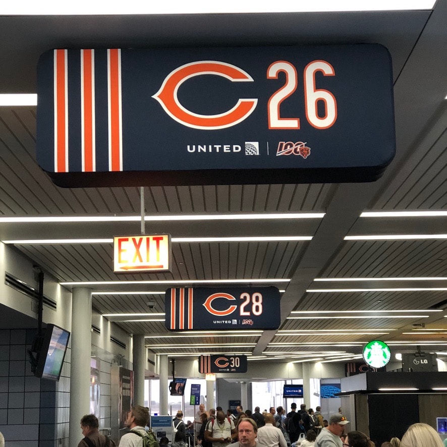Chicago Bears Take Over Terminal 1